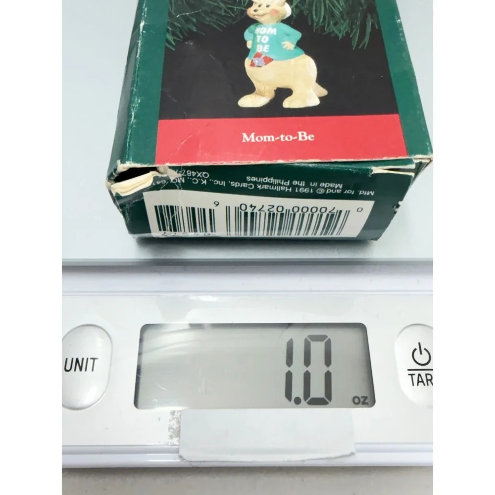Vintage 1991 Hallmark Keepsake Ornament Mom-to-Be Kangaroo Miniature with Box